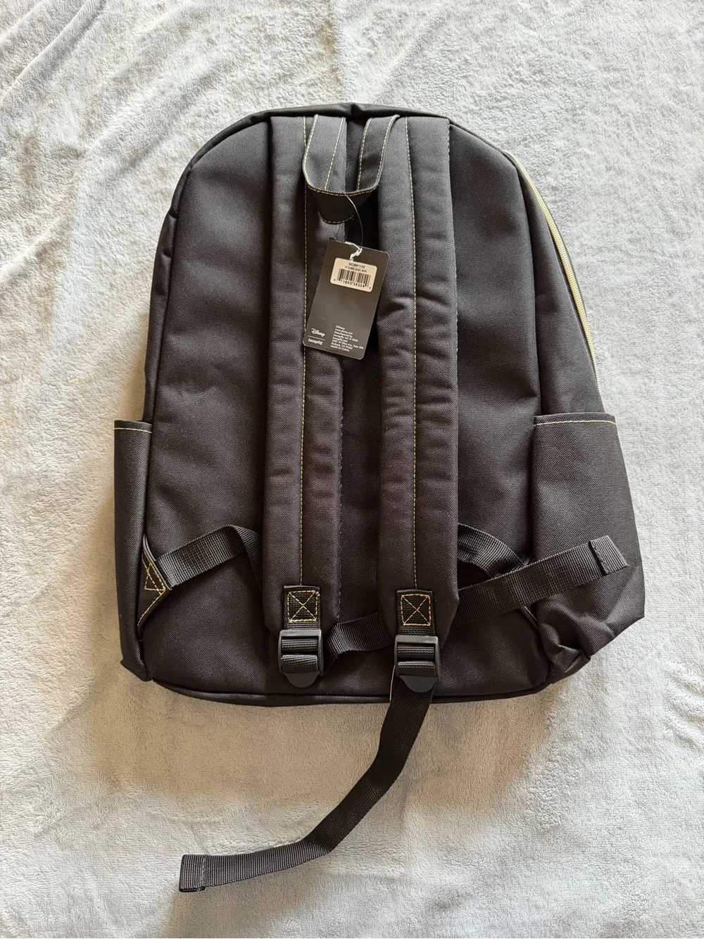 Disney Loungefly Dumbo Full Size Backpack Black Stars Gold School Bag NWT
